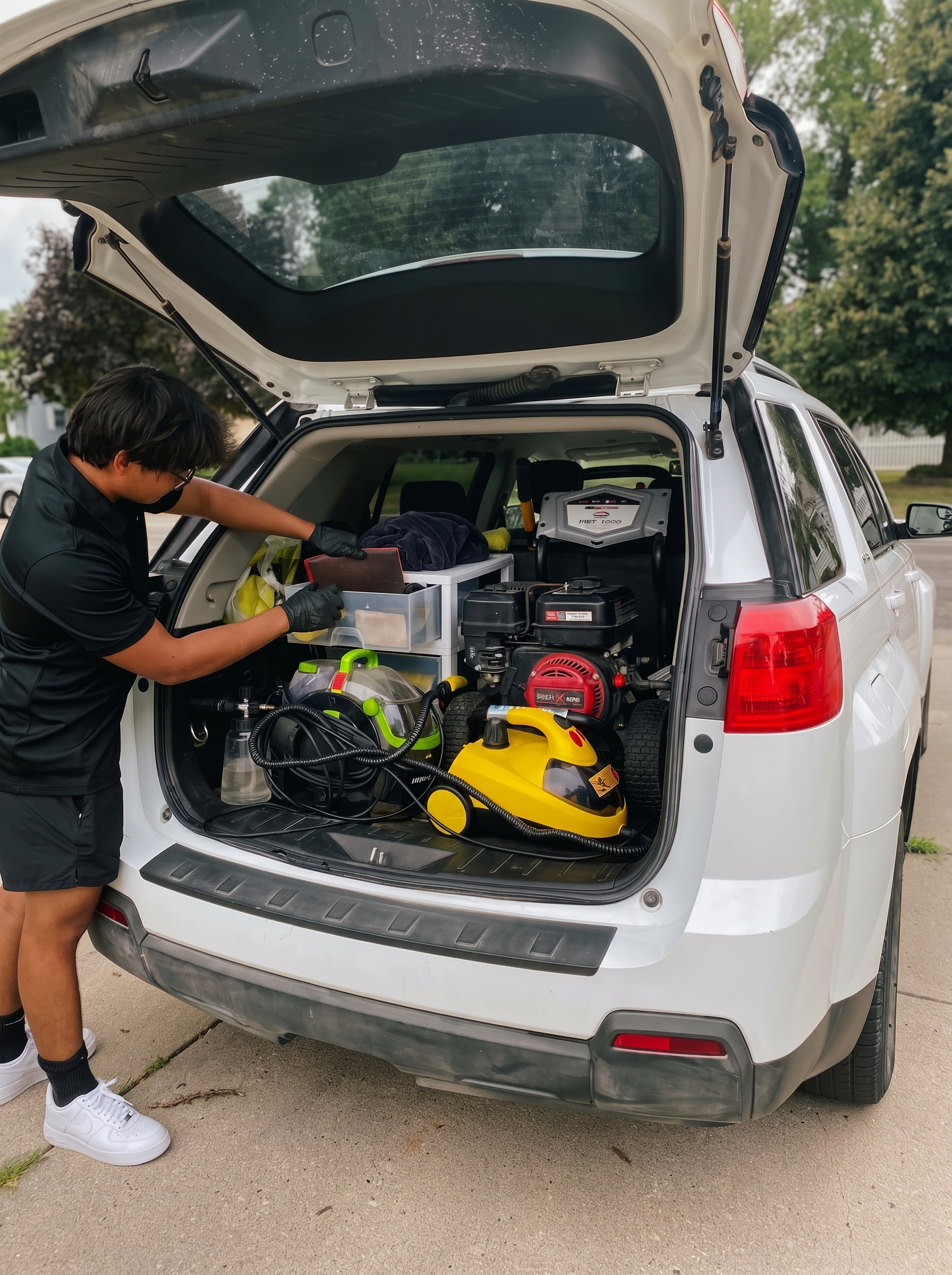 Truck interior detailing with carpet and seat extraction in Stevens County
