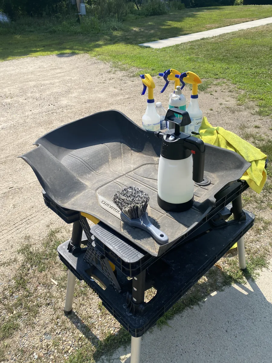 Rim cleaning and brake dust removal detailing in Morris, MN